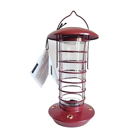 Modern Farmhouse Solar Light Hummingbird Feeder 24 Oz - Picture 1 of 9